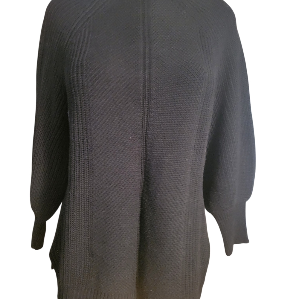 Isaac Mizrahi Black Cowl Neck Sweater